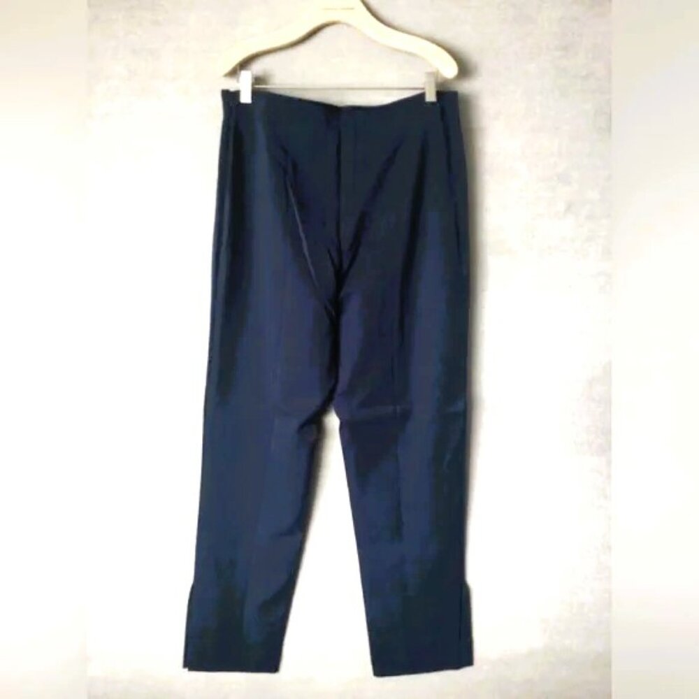 Nic+Zoe Indigo Women's Avenue Side-Slit Straight-Leg Pants, US 12